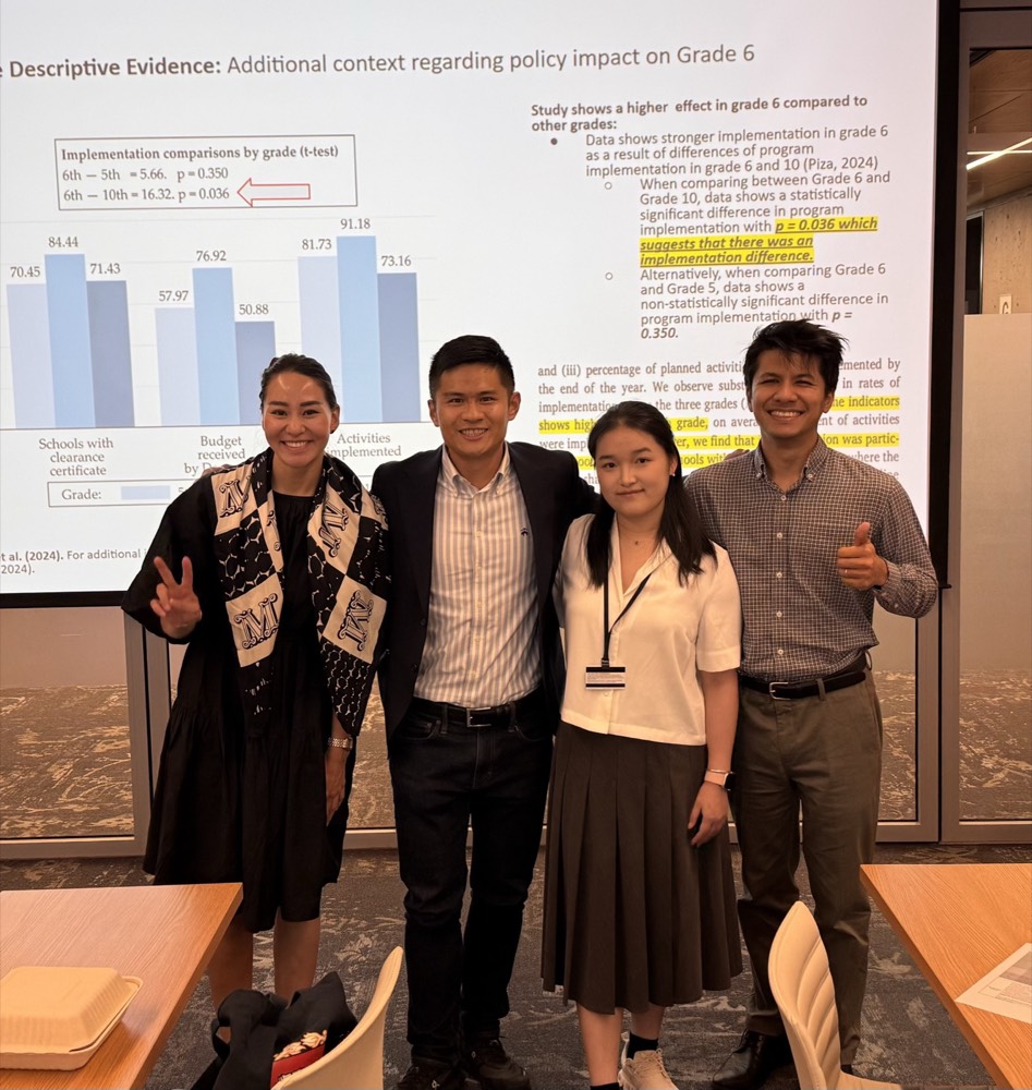 Presenting group project findings for EDU EVI101: Evidence