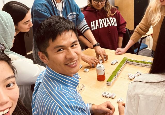 Mahjong night with friends