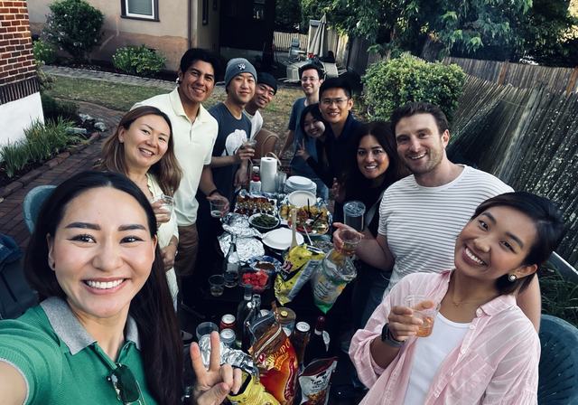 Hosting a monthly dinner with friends